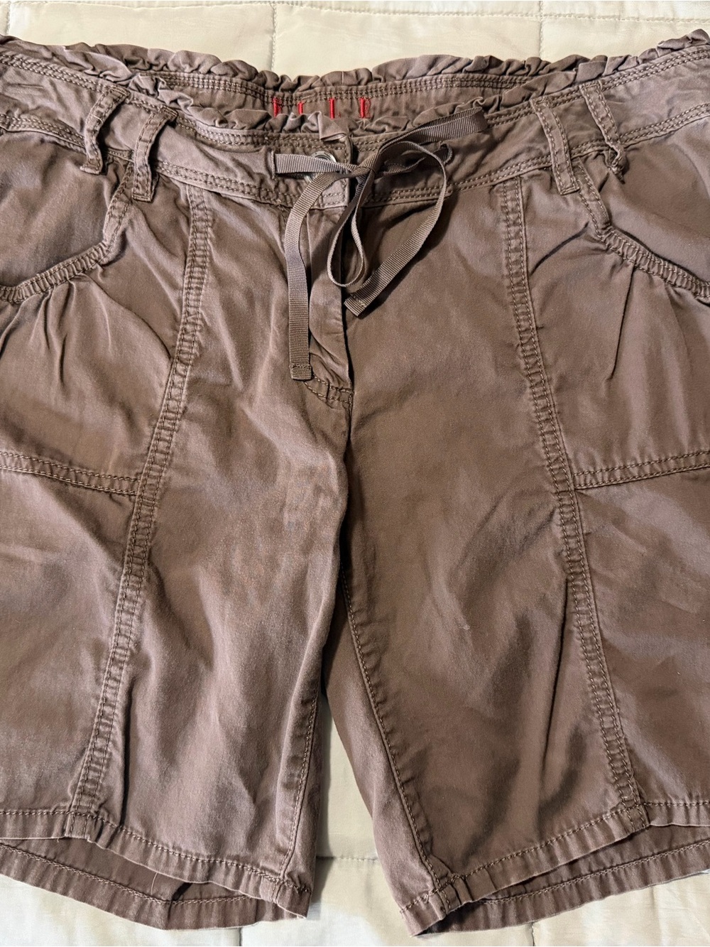 Elle Taupe Casual Shorts